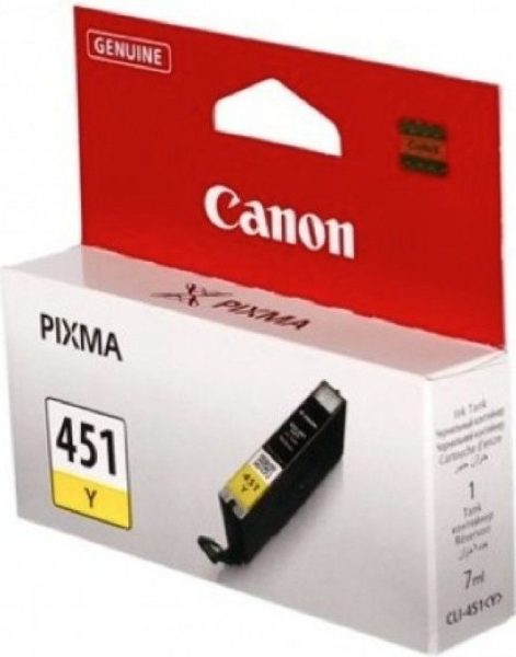 Canon Ink Cartridge Yellow CLI451Y Canon Ink Cartridge Yellow CLI451Y
