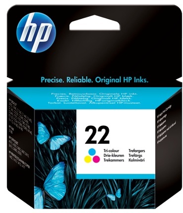 HP C9352AE 22 Ink Cartridge Tri Color HP C9352AE 22 Ink Cartridge Tri Color