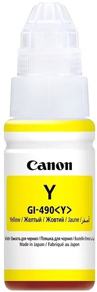 Canon Inkjet Cartridge Yellow GI490Y 0666C001AA Canon Inkjet Cartridge Yellow GI490Y 0666C001AA