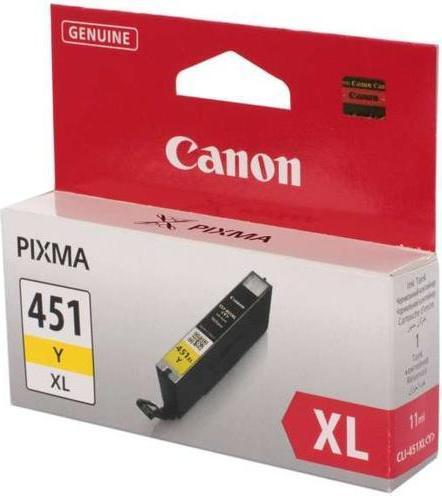 Canon CLI451Y Ink Cartridge XL Yellow Canon CLI451Y Ink Cartridge XL Yellow
