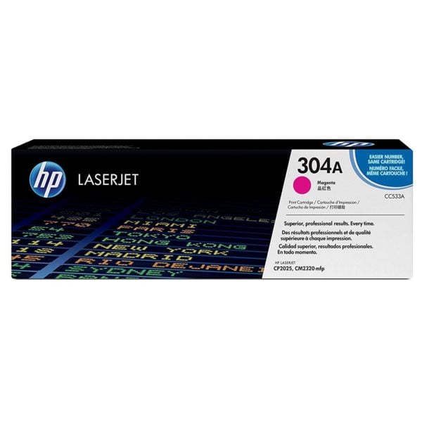 HP 304A CC533A Original LaserJet Toner Cartridge Magenta HP 304A CC533A Original LaserJet Toner Cartridge Magenta