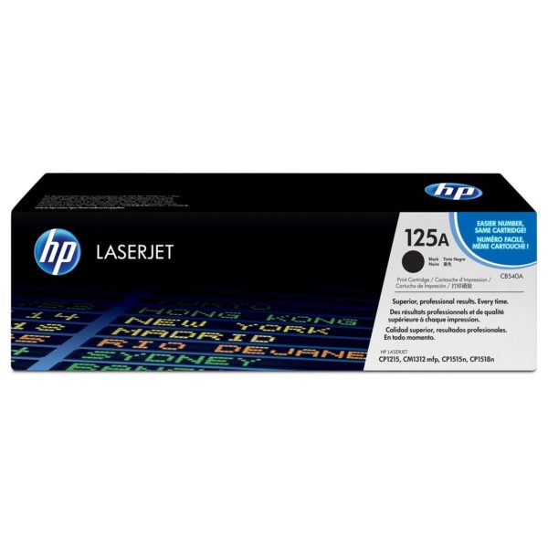HP 125A CB540A Laserjet Toner Cartridge Black HP 125A CB540A Laserjet Toner Cartridge Black
