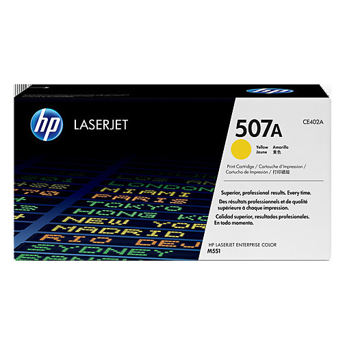HP 507A Yellow Laserjet Toner Cartridge (CE402A) HP 507A Yellow Laserjet Toner Cartridge (CE402A)