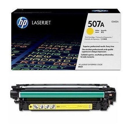 HP 507A Yellow Laserjet Toner Cartridge (CE402A) HP 507A Yellow Laserjet Toner Cartridge (CE402A)