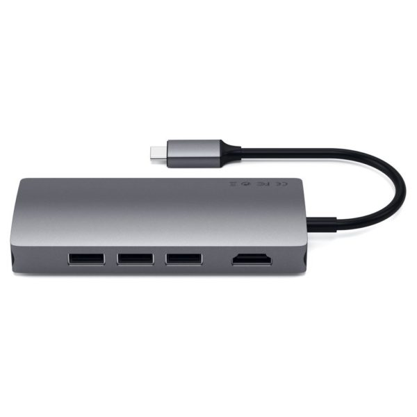 Satechi ST-TCMA2M Type-C Multi-Port Adapter 4K With Ethernet V2 Space Grey Satechi ST-TCMA2M Type-C Multi-Port Adapter 4K With Ethernet V2 Space Grey