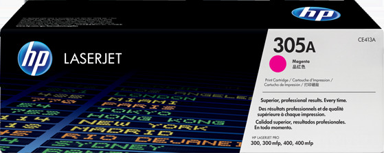 HP 305A CE413A Laser Toner Cartridge Magenta HP 305A CE413A Laser Toner Cartridge Magenta