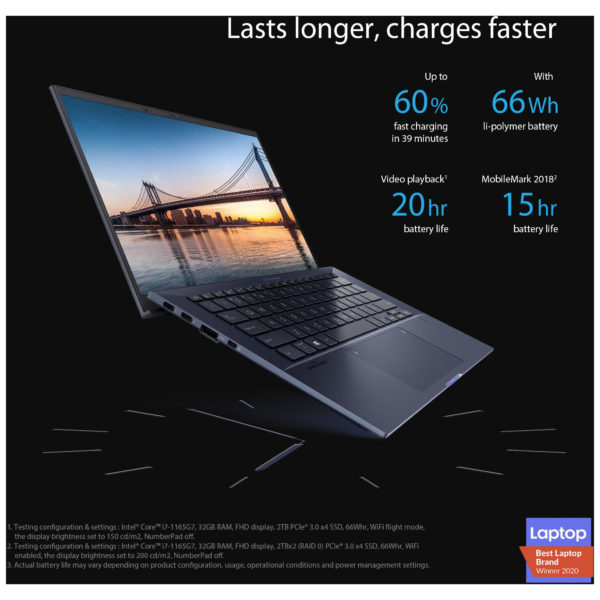 ASUS ExpertBook B9 Laptop - 10th Gen Core i7 2.8GHz 16GB 512GB Shared Win10 14inch FHD Black B9400CEA-KC0396R ASUS ExpertBook B9 Laptop - 10th Gen Core i7 2.8GHz 16GB 512GB Shared Win10 14inch FHD Black B9400CEA-KC0396R