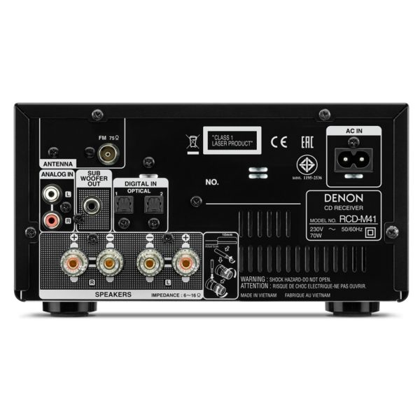 Denon RCDM41BKE2 Music System Black