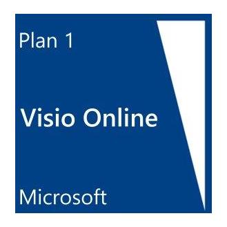 Microsoft Visio Online Plan1 Software 1 Year Subscription