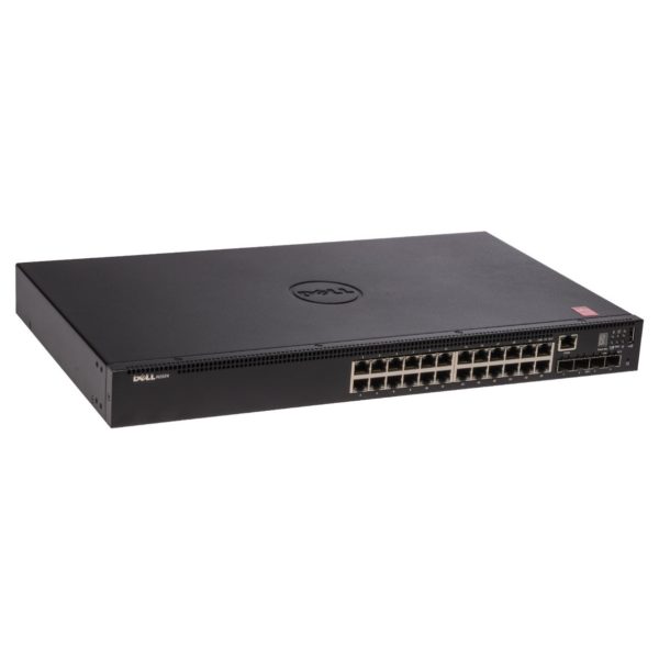 Dell N1524 Networking Switch 24x 1GbE + 4x 10GbE SFP+ Fixed Ports Stacking IO To PSU Airflow AC