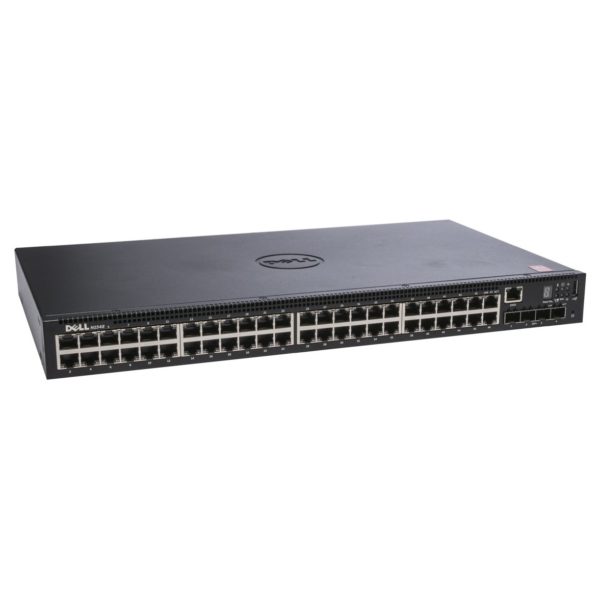 Dell N1548 Networking Switch 48x 1GbE + 4x 10GbE SFP+ Fixed Ports Stacking IO To PSU Airflow AC