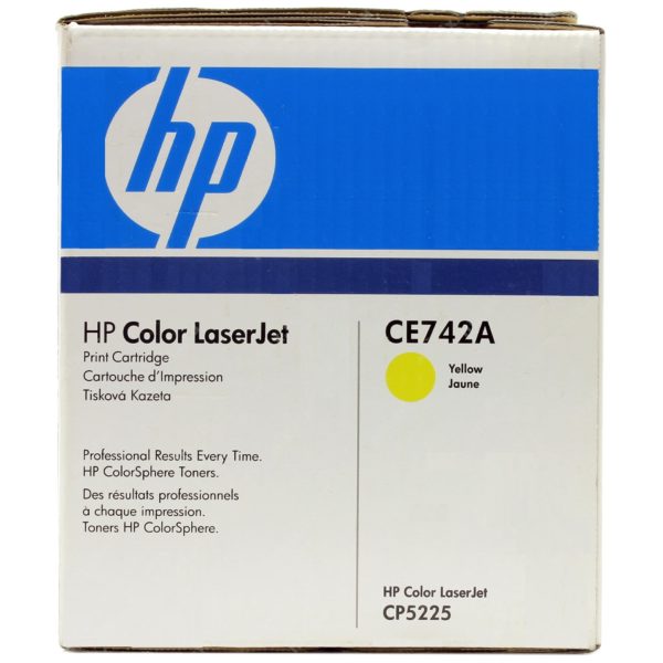 HP 307A CE742A Yellow Toner Cartridge for Color Laserjet CP5225