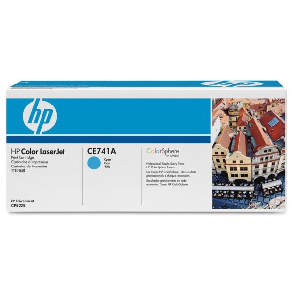 HP 307A CE741A Cyan Color Laserjet Original Toner Cartridge