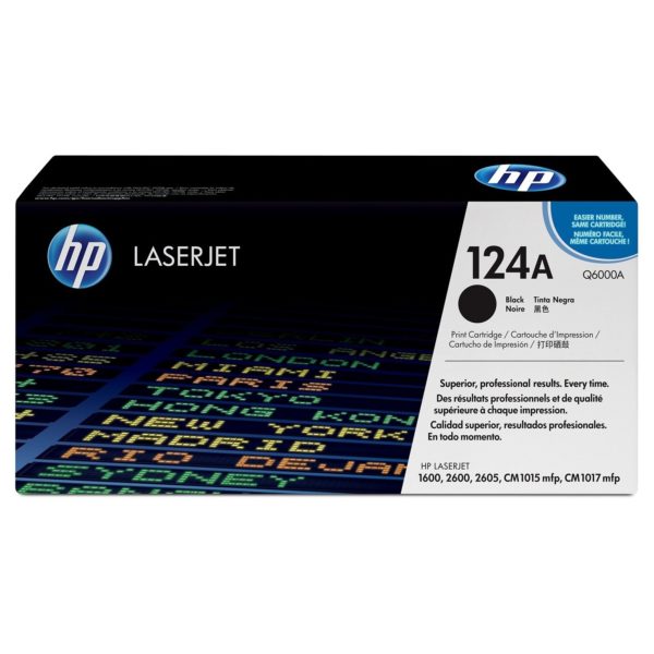 HP 124A Q6000A Black Laserjet Cartridge