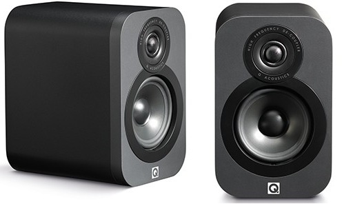 Q Acoutsics Q3020 Bookshelf Speaker - Black (Pair)