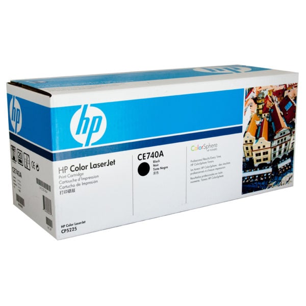 HP 307A CE740A Black Toner Cartridge for Color Laserjet CP5225