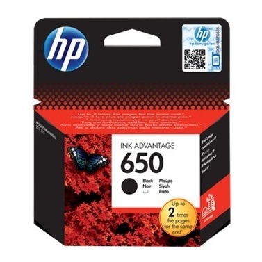 HP 650 Ink Cartridge Black CZ101AERDTN