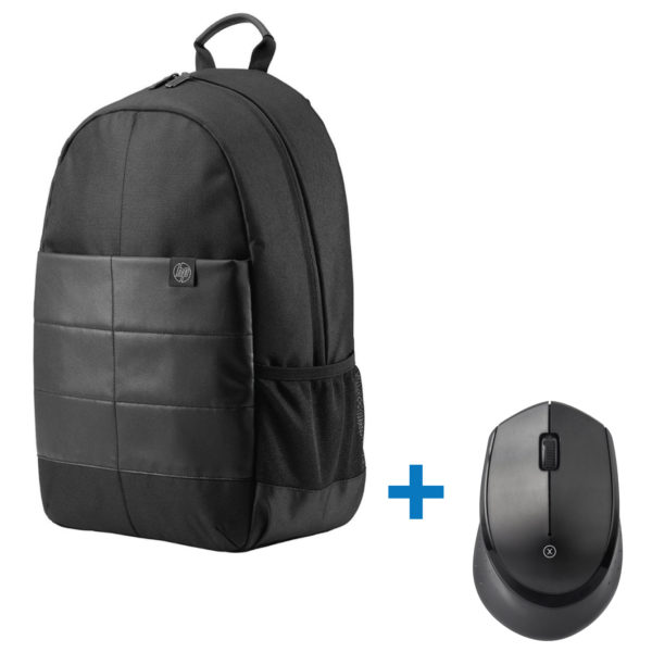HP 1FK05AA Backpack 15.6inch Black + Xcell M200WL Wireless Mouse
