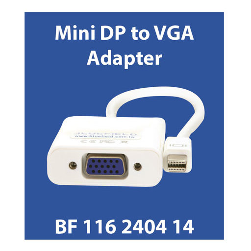 Bluefield Mini Display Port To VGA Adaptor BF116240414