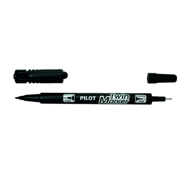 Pilot Twin Marker Pen Black