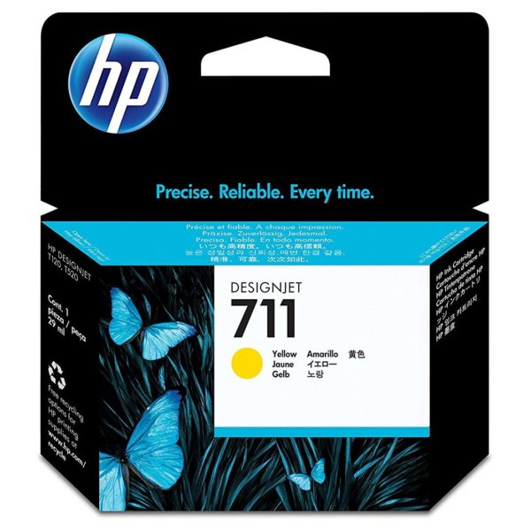 HP 711 CZ132 Yellow Ink Cartridge 29ml