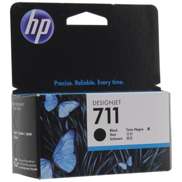 HP 711 CZ129 Black Ink Cartridge 38-ml