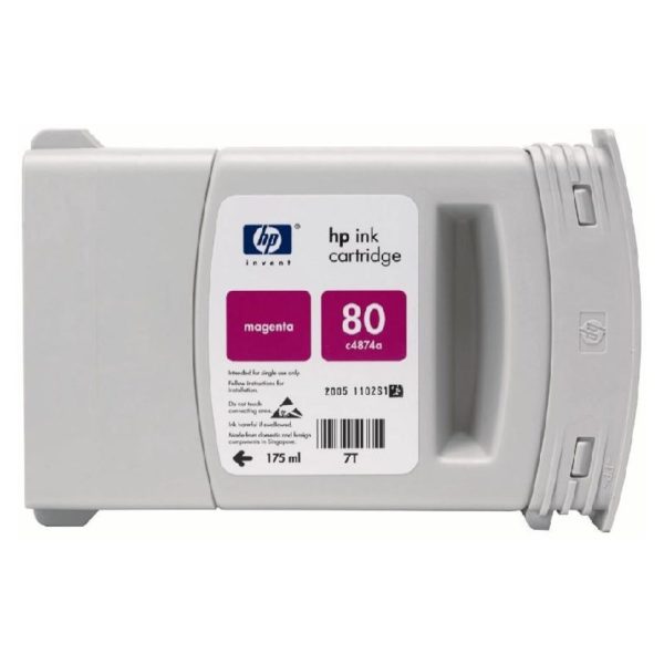 HP 80 C4874A Magenta Ink Cartridge 175ml