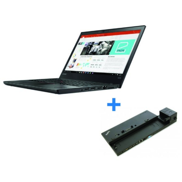 Lenovo Thinkpad T470 20HD0013AD Laptop Corei5 2.50GHz 4GB 500GB 2GB Shared Win10 Pro 14inchFHD + 40A00065UK Thinkpad Basic Dock 65W