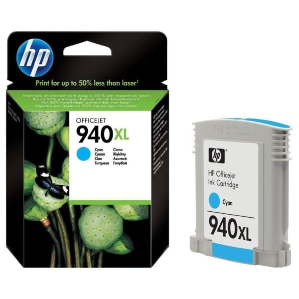 HP 940XL C4907AE Cyan Officejet Ink Cartridge