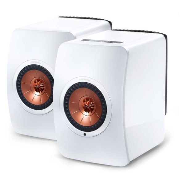 KEF LS50 Wireless Bookshelf Speaker - White (Pair)