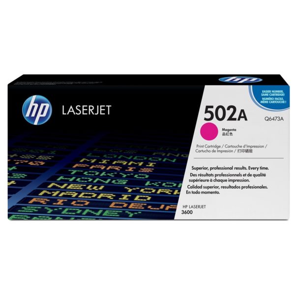 HP 502A Q6473A Color LaserJet 3600 Magenta Cartridge