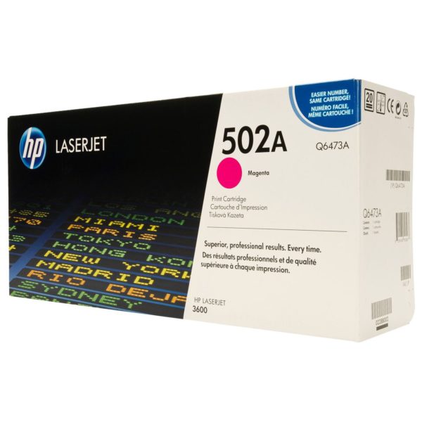 HP 502A Q6473A Color LaserJet 3600 Magenta Cartridge