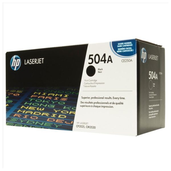 HP 504A CE250A Black Original Laserjet Toner Cartridge