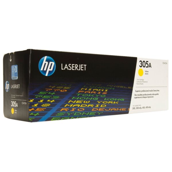 HP 305A CE412A Yellow Original Laserjet Toner Cartridge