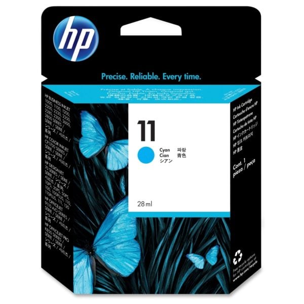 HP No 11 C4836A Cyan Ink Cartridge