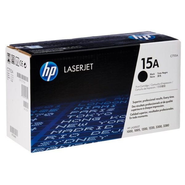 HP 15A C7115A Black Laserjet Toner Cartridge