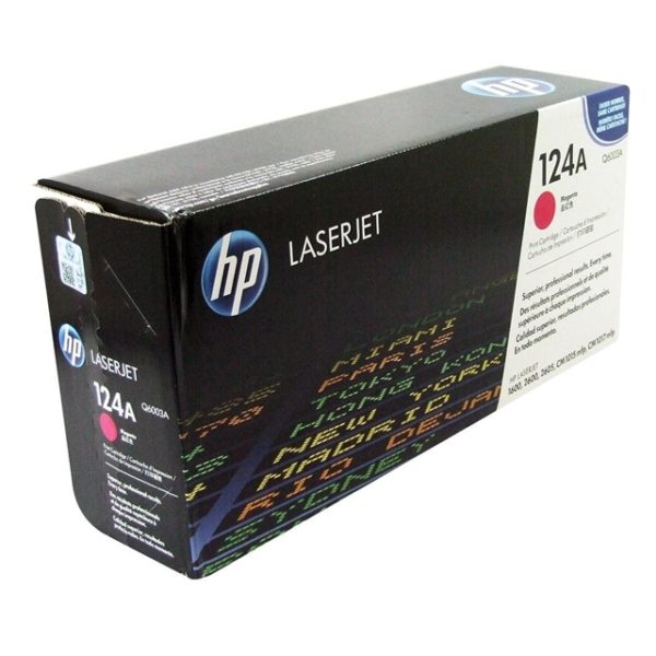 HP 124A Q6003A Magenta Orginal LaserJet Toner Cartridge for HP LaserJet 2600/2605/1600