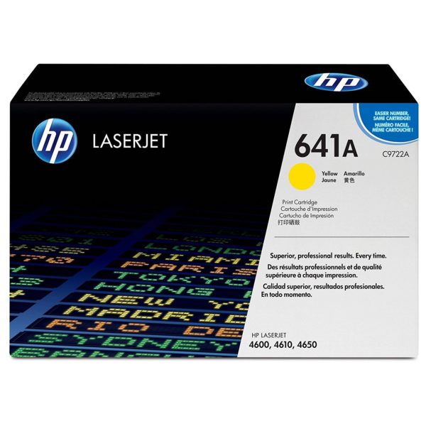 HP C9722A Yellow LaserJet Toner Cartridge