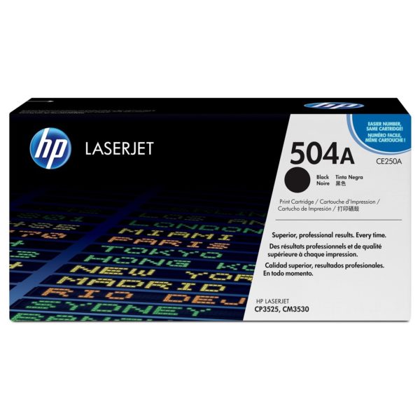 HP 504A CE250A Black Original Laserjet Toner Cartridge