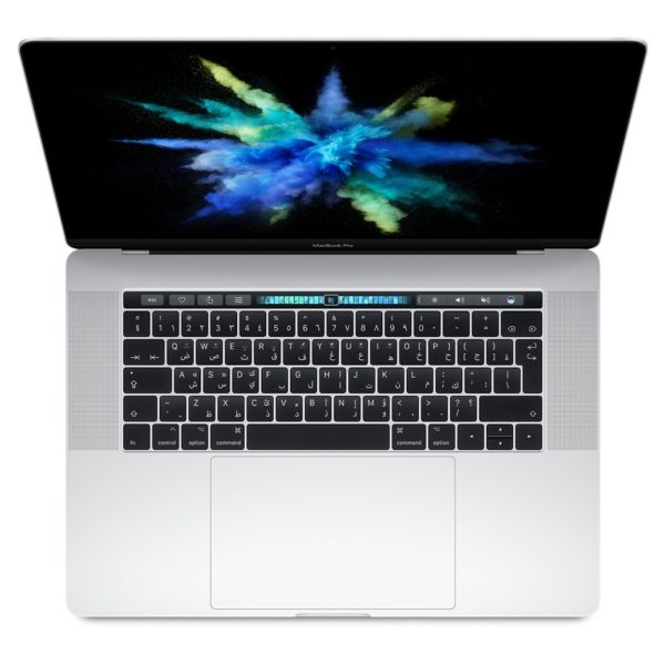 MacBook Pro 15-inch with Touch Bar and Touch ID (2017) - Core i7 2.8GHz 16GB 256GB Shared Silver English/Arabic Keyboard