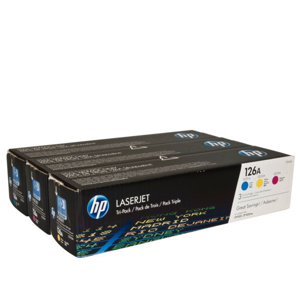HP 126A CF341A Tricolor Pack Laserjet Toner Cartridge