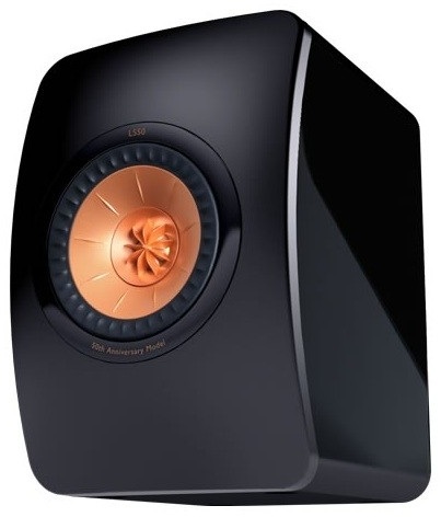 KEF LS50 Passive Bookshelf Speakers - Black (Single Unit)