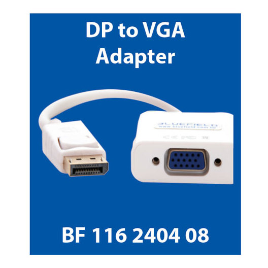 Bluefield Display Port To VGA Adaptor BF116240408