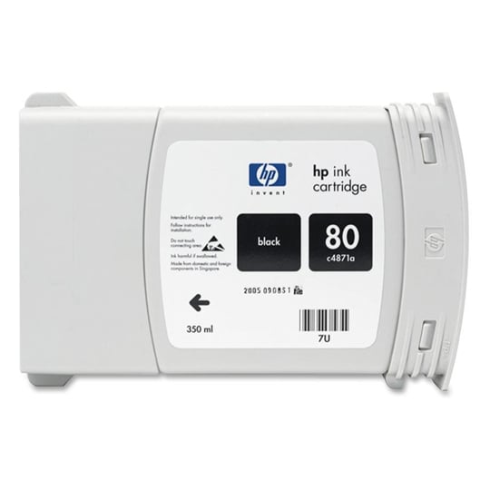 HP 80 C4871A Black Ink Cartridge 350ml