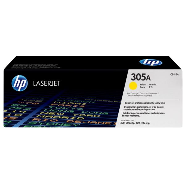 HP 305A CE412A Yellow Original Laserjet Toner Cartridge