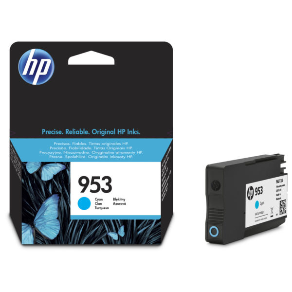 HP 953 F6U12AE Cyan Original Ink Cartridge