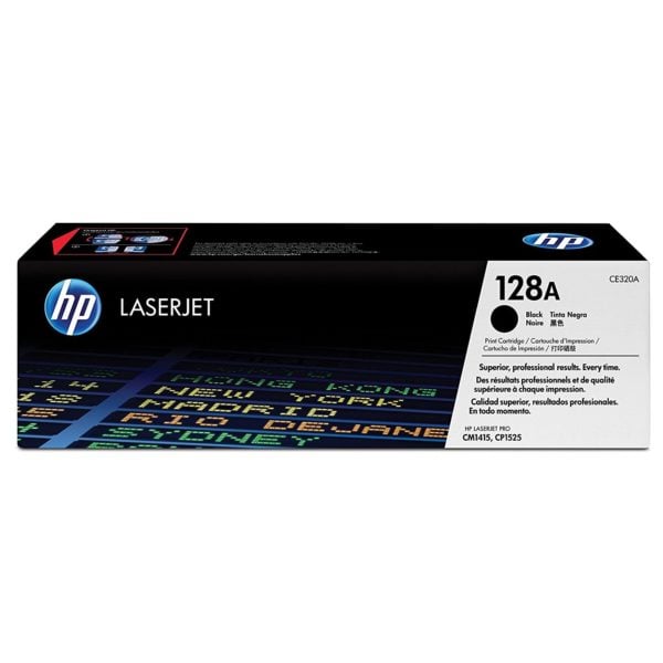 HP 128A CE320A Black Laserjet Toner Cartridge