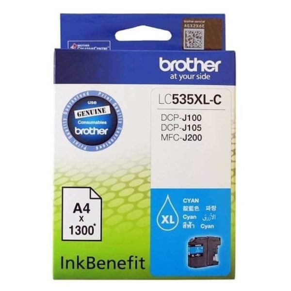 Brother Ink Cartridge Cyan LC535XLC