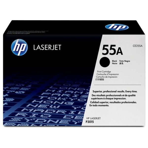 HP 55A CE255A Black Original Laserjet Toner Cartridge