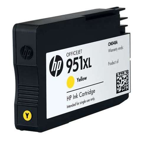 HP 951XL High Yield Yellow Original Ink Cartridge (CN048AE)